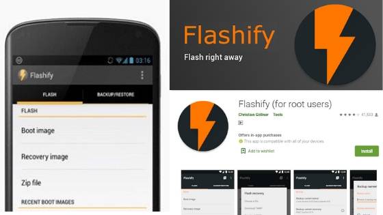 download flashify apk no root